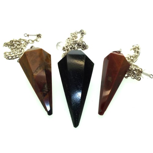 Bloodstone Gemstone Terminated Pendulum